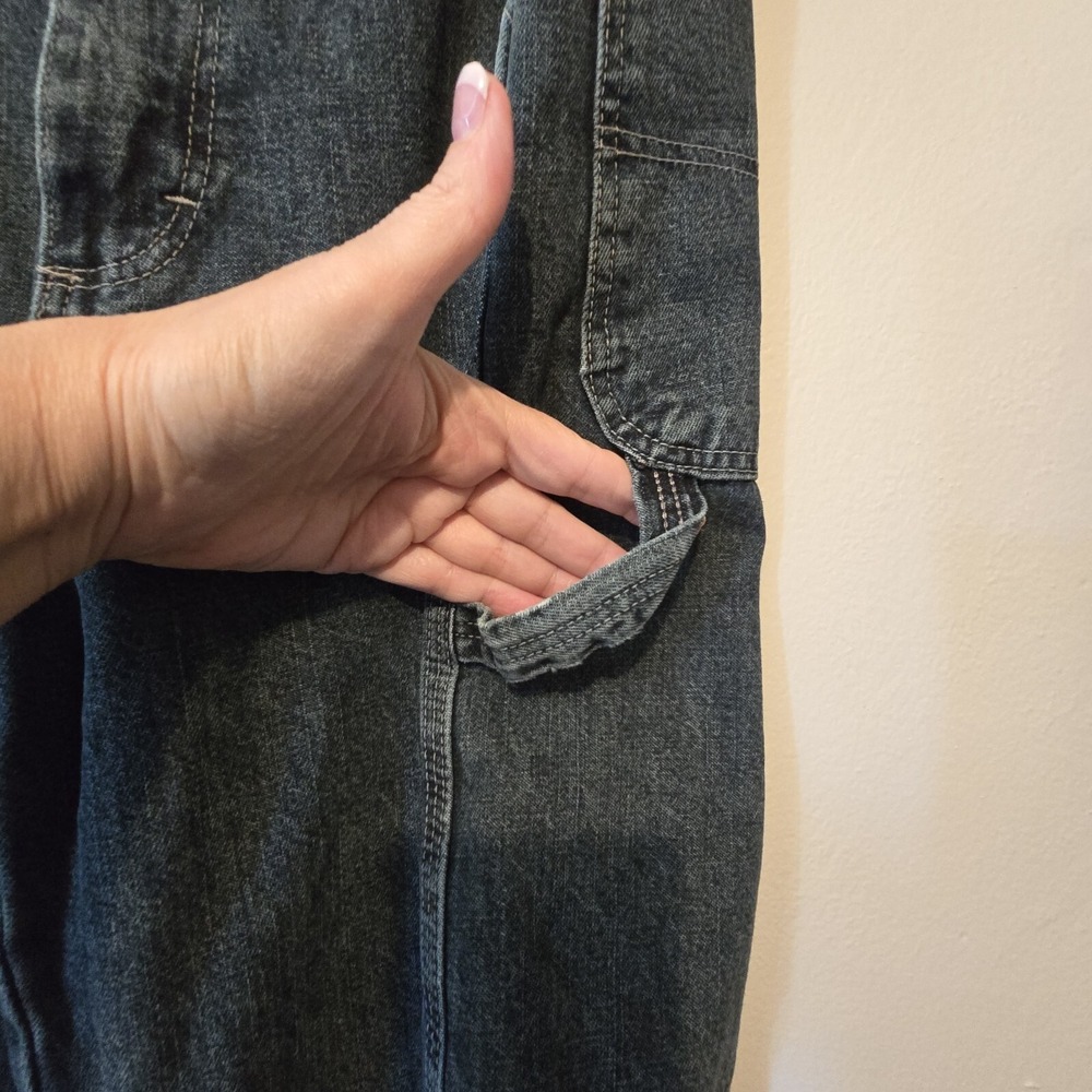 Vtg Wrangler Jeans Mens 34x34 Baggy Carpenter Straight Cotton Streetwear Skater - Picture 5 of 16